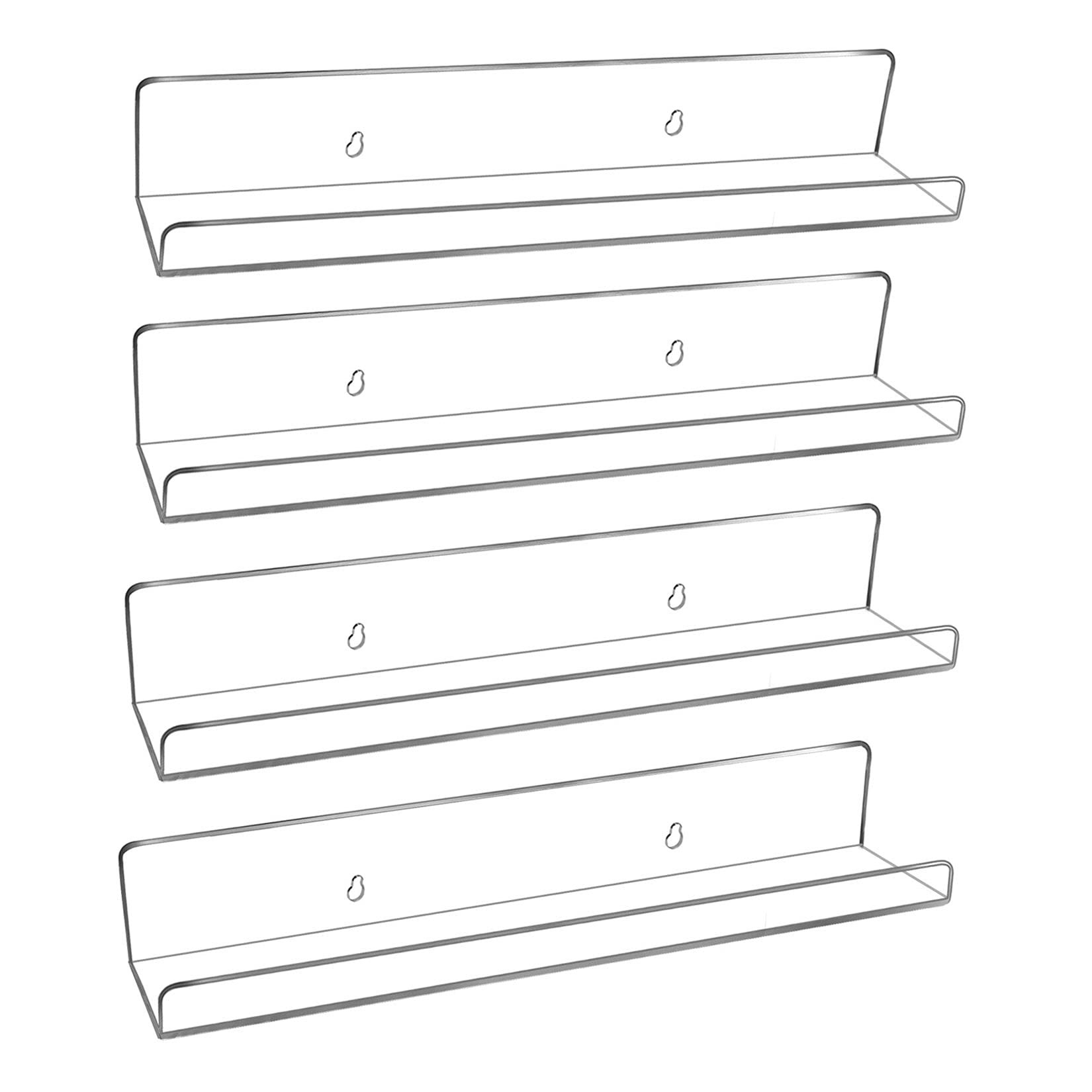 Acrylic Kids Floating Shelves,Adhesive Stickers Window Clear Invisible Bookshelves,Nursery Deco Toy  | Amazon (US)