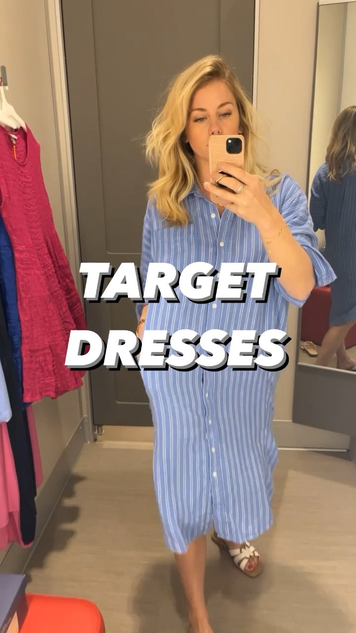 3 of my most recent favorite finds at target! Loving these dresses, all 3 are available in a few colors. Size small in the blue and XS in the black and pink! 

#LTKstyletip #LTKunder50 #LTKSeasonal