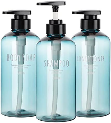 Segbeauty Shampoo Bottles with Pump, 16oz Empty Refillable Shower Bottle, 3 Pack 500ml Plastic Re... | Amazon (US)