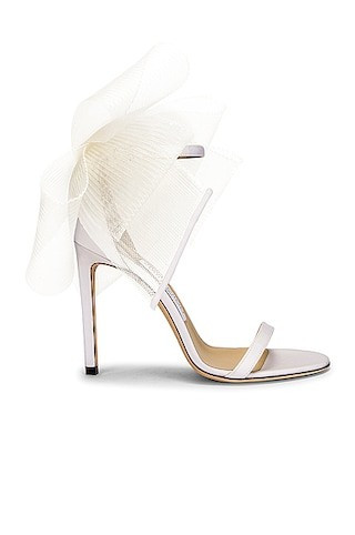 Jimmy Choo Aveline 100 Sandal in Ivory | FWRD 