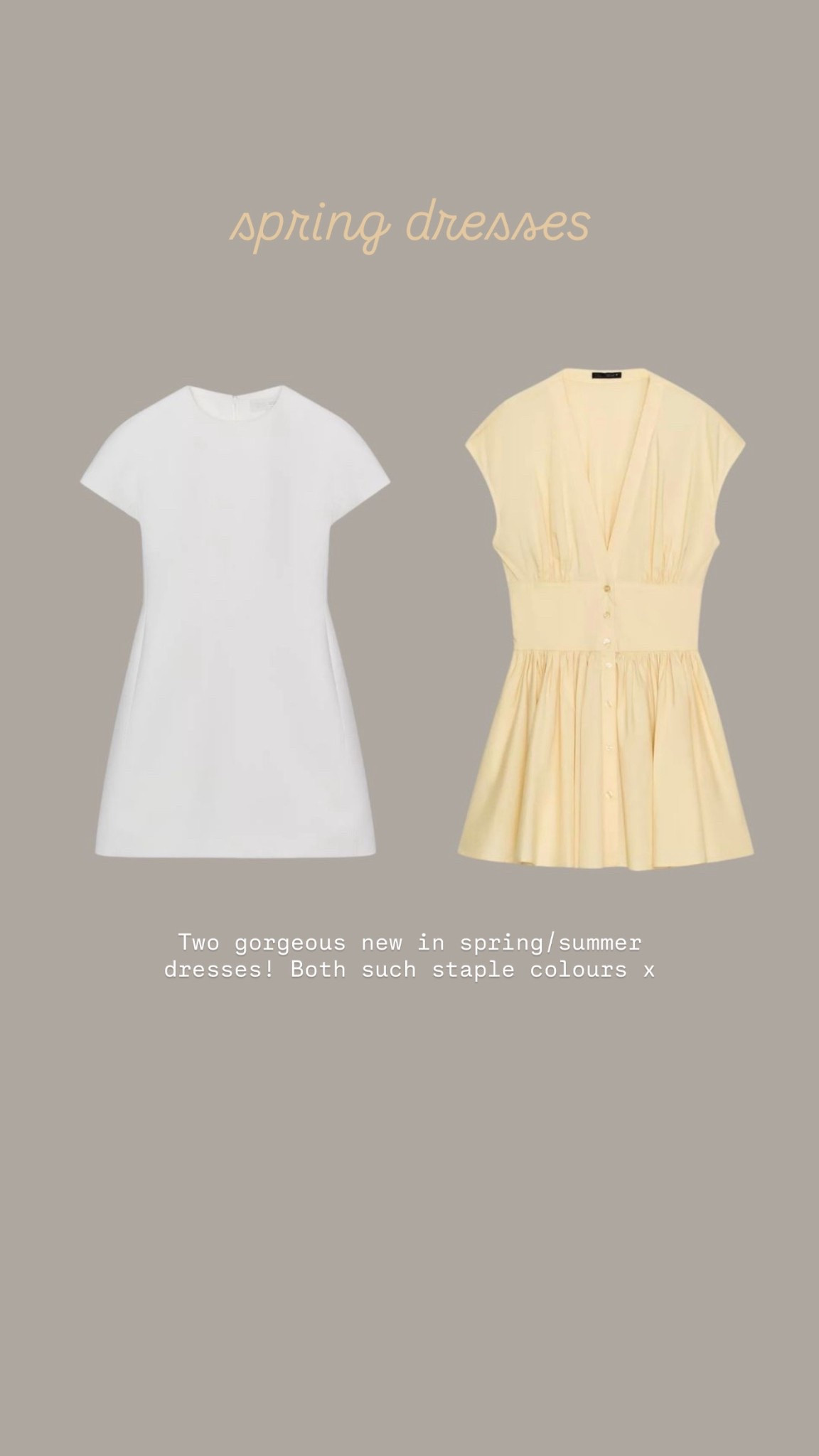 Spring dresses
Mini dress 
White butter yellow summer staples 

#LTKholiday