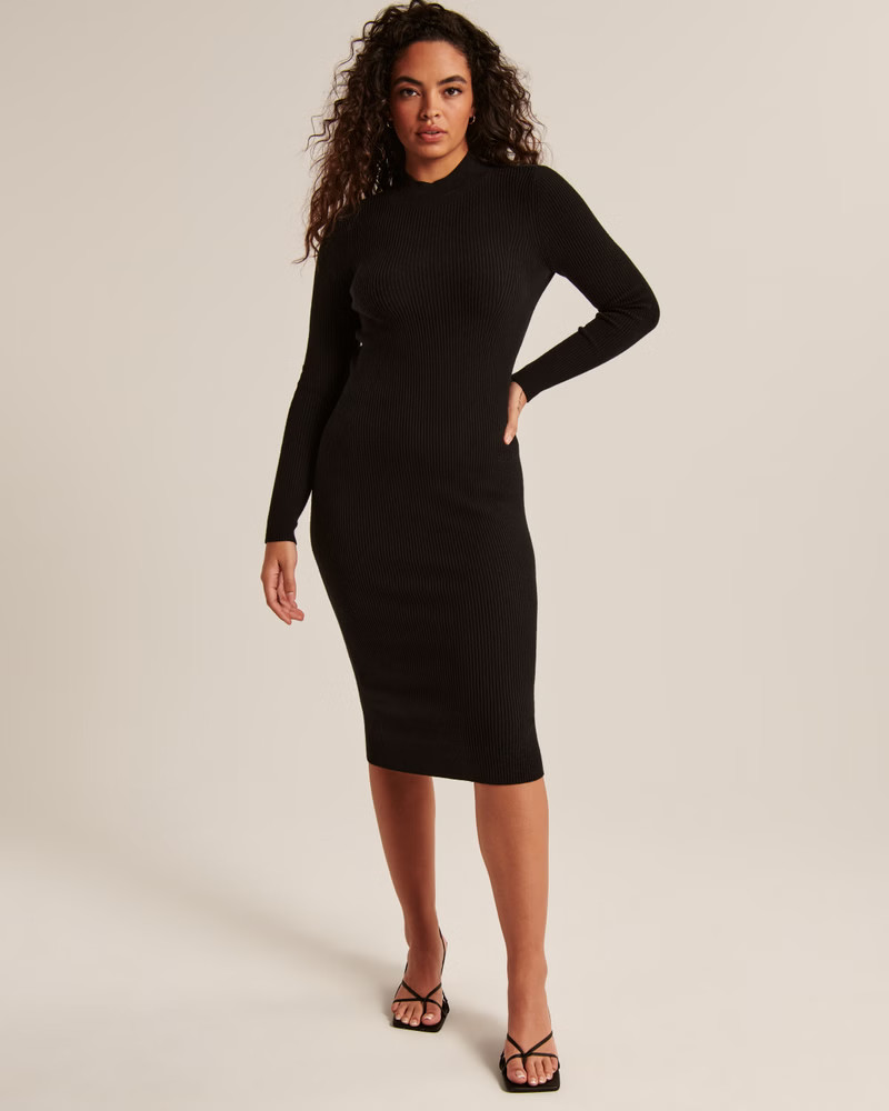 Women's Open-Back Midi Sweater Dress | Women's Dresses & Jumpsuits | Abercrombie.com | Abercrombie & Fitch (US)