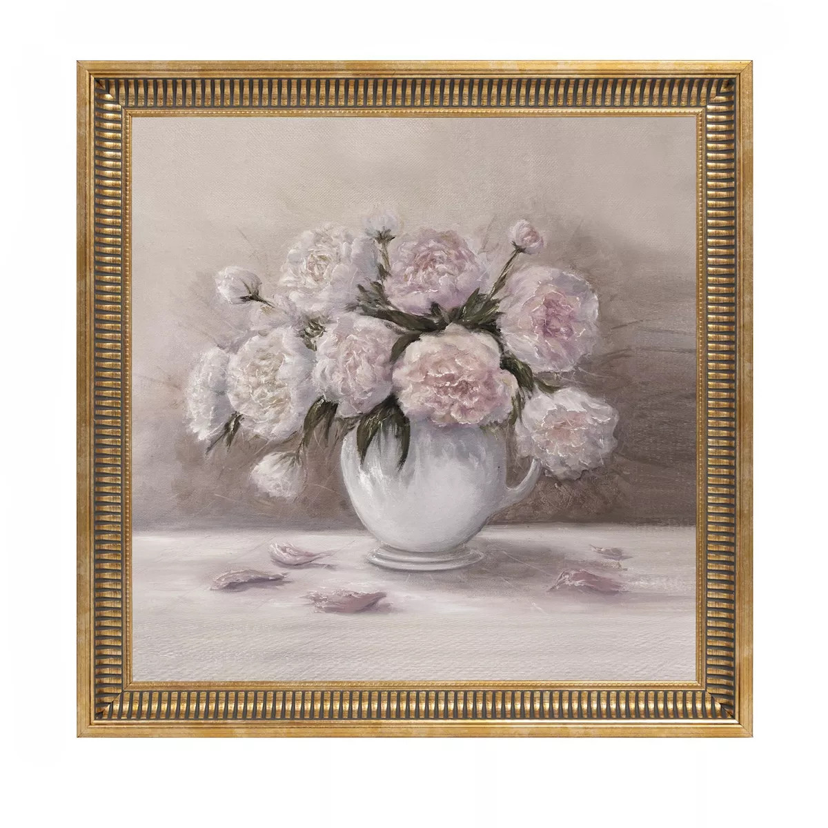 Belle Maison 12"" x 12"" Floral Printed Paper Wall Art, Gold | Kohl's