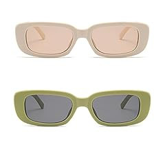 Dollger Rectangle Sunglasses for Women Men Trendy Retro Fashion Sunglasses UV 400 Protection Squa... | Amazon (US)