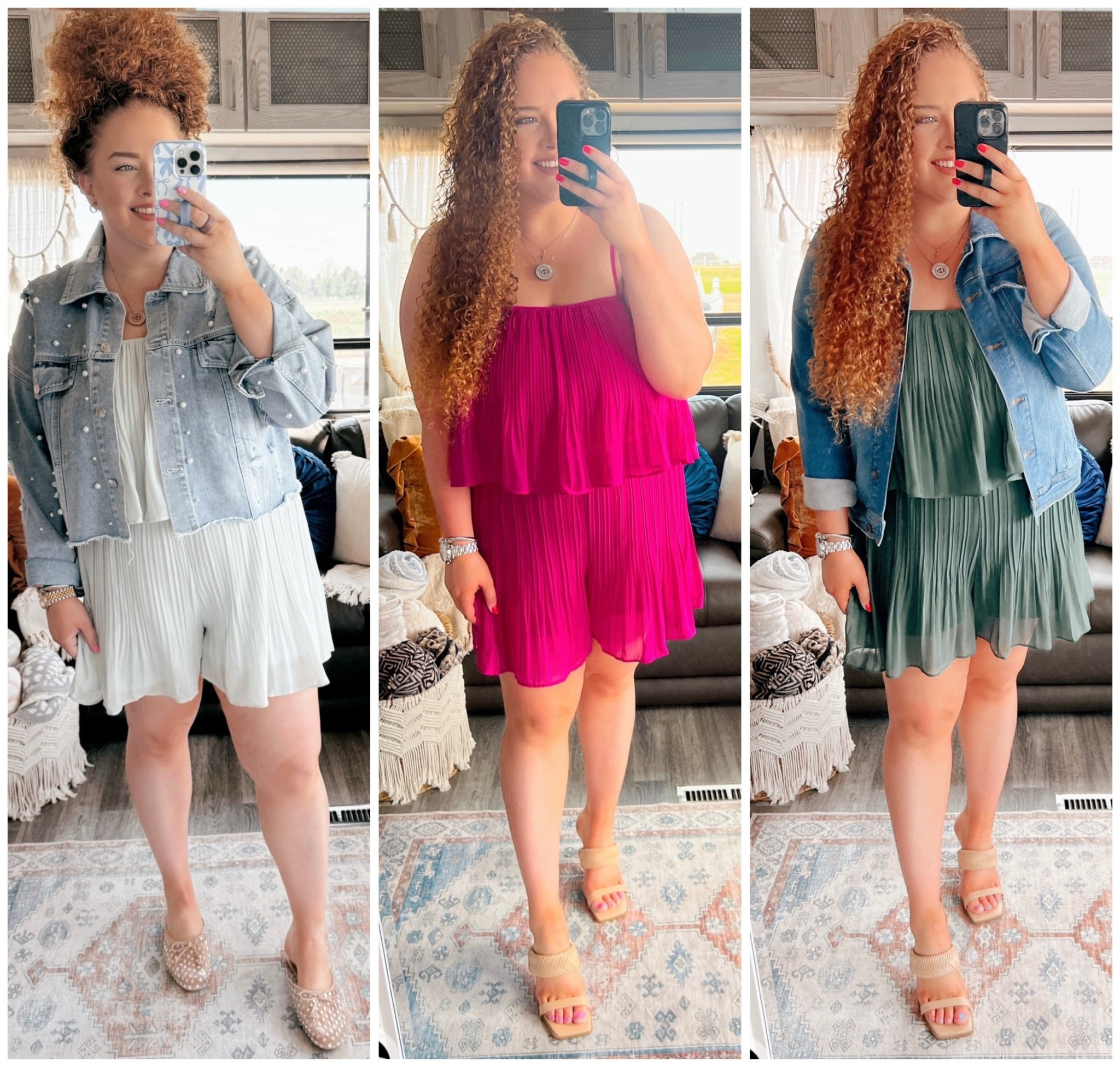 Loved this romper so much I bought it 3 times🌸✨romper | green romper | spring romper | amazon romper | amazon green romper | green spring romper | vacation romper | mules | rhinestone mules | amazon finds | amazon spring outfit | amazon spring look | spring vacation outfit | amazon spring vacation outfit | dinner outfit | amazon vacation dinner outfit | resort wear | spring fashion | spring outfit | amazon spring outfit | resort wear | spring event outfit | dark green romper | amazon dark green romper | pink romper | amazon pink romper | heels | amazon heels | nude heels | spring outfit inspo 

#LTKSummerEdit #LTKMidsize #LTKSaleAlert