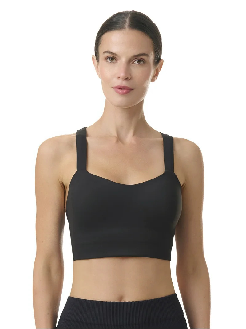 Avia Women's Low Impact Longline Strappy Back Sports Bra, Sizes XS-XXXL | Walmart (US)