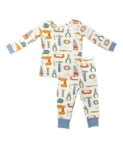 Blue & Orange Tools Loungewear Set - Toddler & Kids | Zulily
