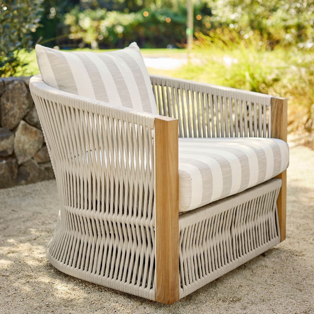 Pasadena Outdoor Teak Cushions | Williams-Sonoma