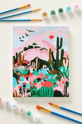 Mini Adult Paint-By-Numbers Kit | Anthropologie (US)