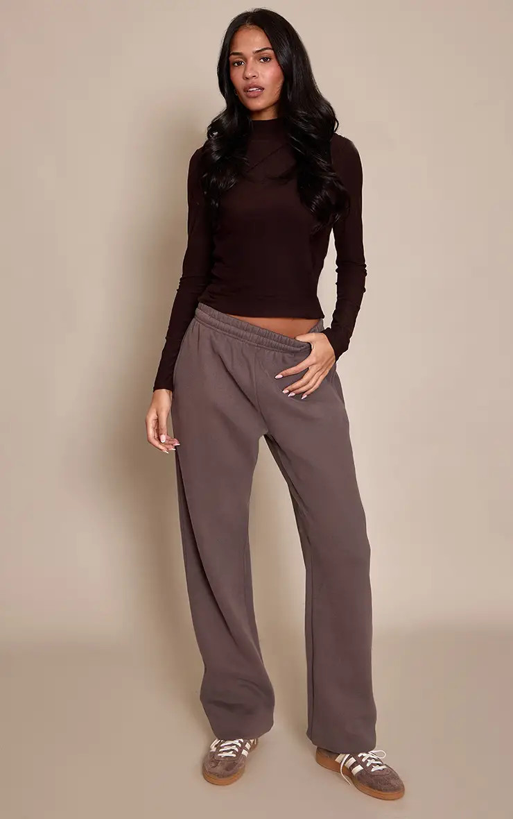 Tall Charcoal Cuffed Sweatpants | PrettyLittleThing US