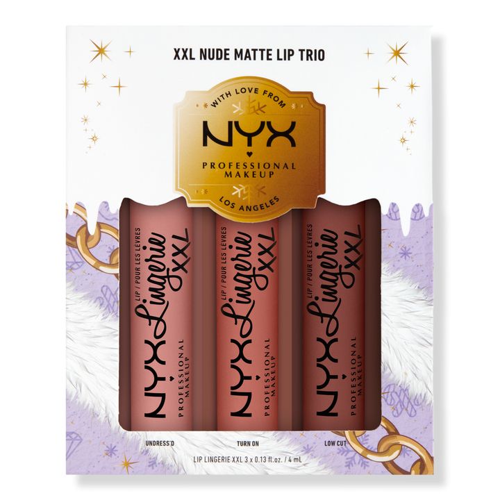 Limited Edition Holiday Lip Lingerie XXL Nude Liquid Lipstick Trio | Ulta