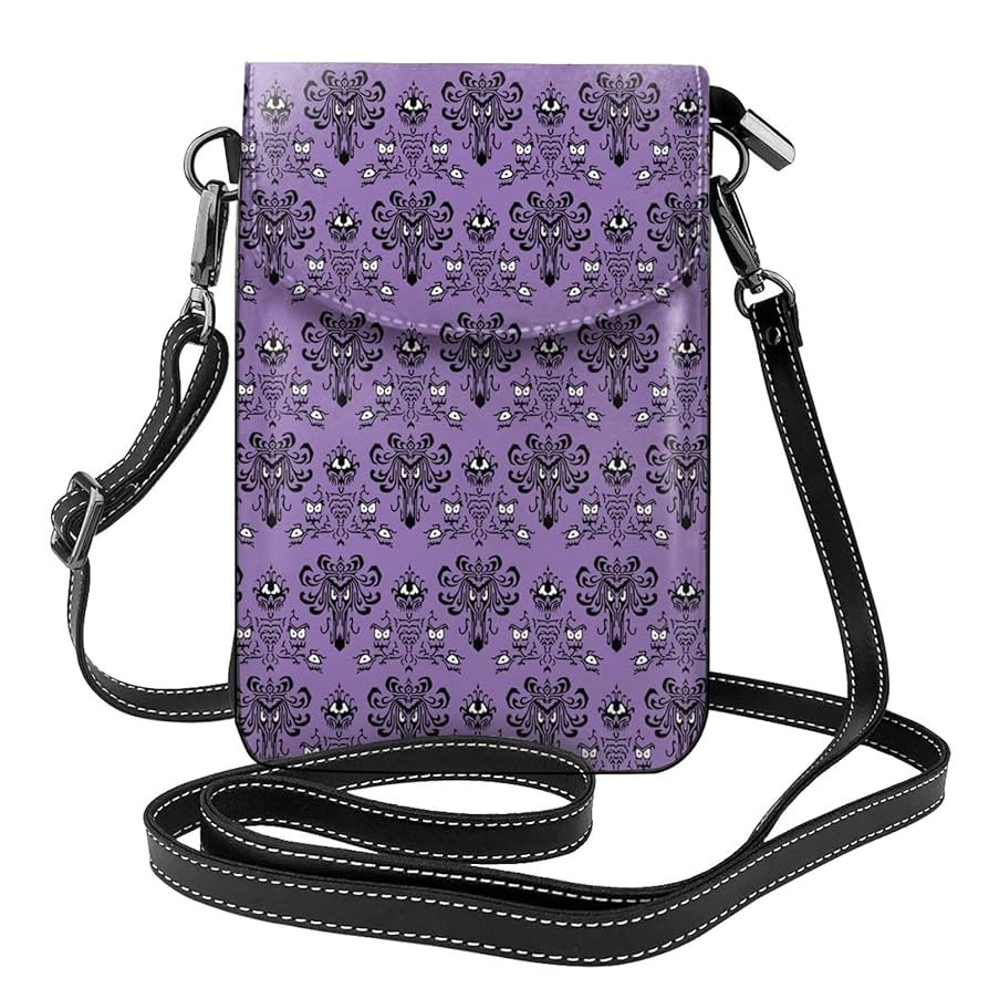 Haunted the Mansion Leather Small Crossbody Bags for Women Cell Phone Purse Wallet Adjustable Str... | Amazon (US)