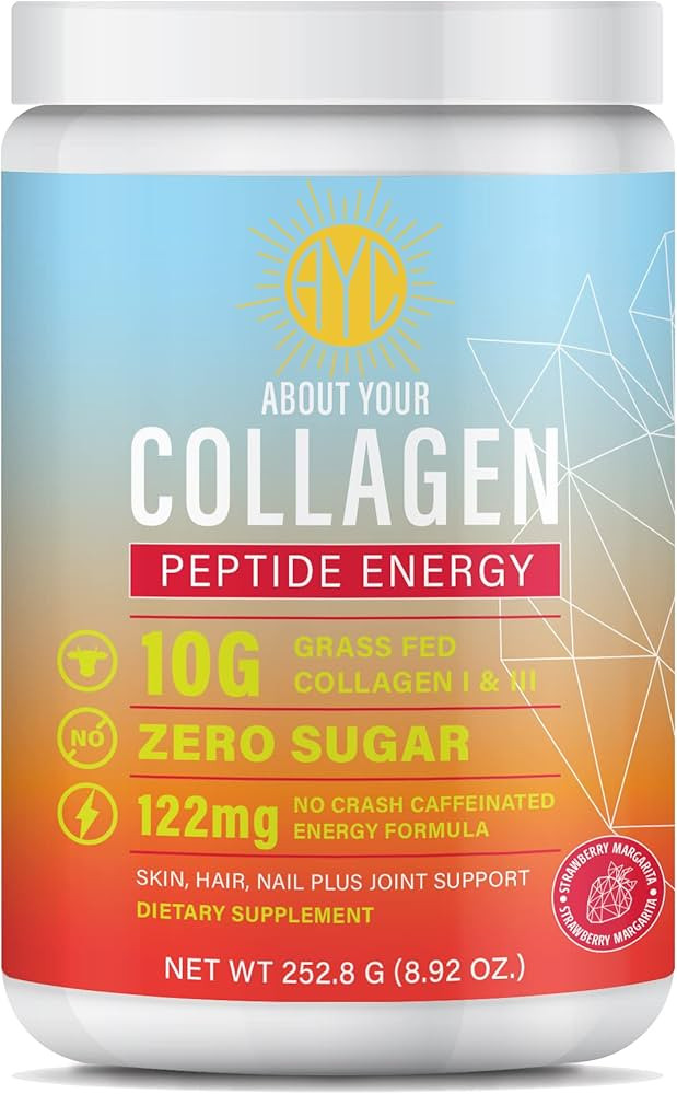 ABOUT YOUR COLLAGEN Peptide Energy - Colágeno en polvo para cabello, uñas, piel, tipo I y III, ... | Amazon (US)