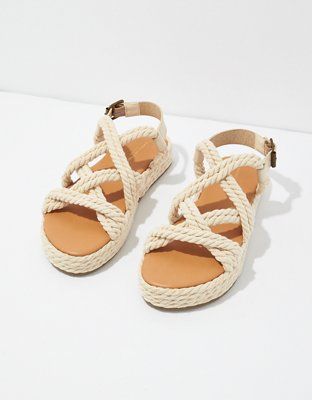 AE Rope Espadrille Sandal | American Eagle Outfitters (US & CA)