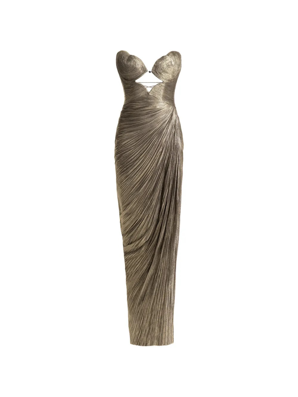 Maria Lucia Hohan Amisha maxi dress - Gold | Farfetch Global