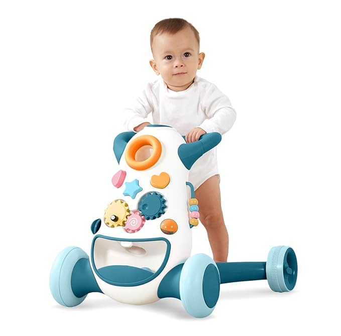 KÜB Baby & Toddler Walker Push Toy, Interactive Sound & Light Effect Musical Montessori Activity... | Amazon (US)