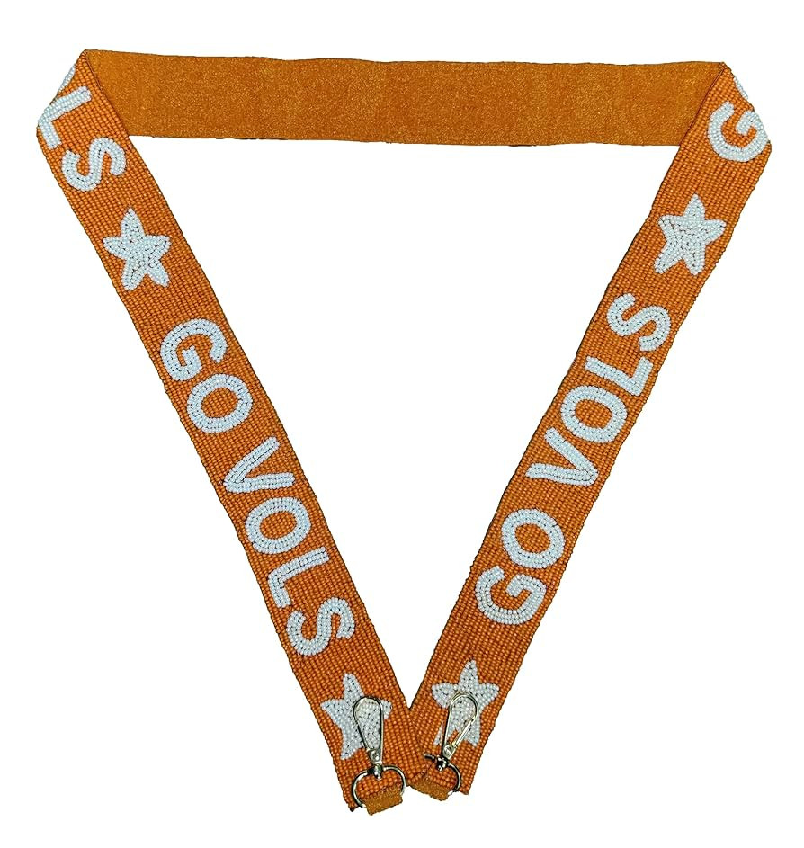 Handmade Beaded Purse Strap Vols Tenness- 47 Inches Long And 1.5 Inches Wide (vol) | Amazon (US)