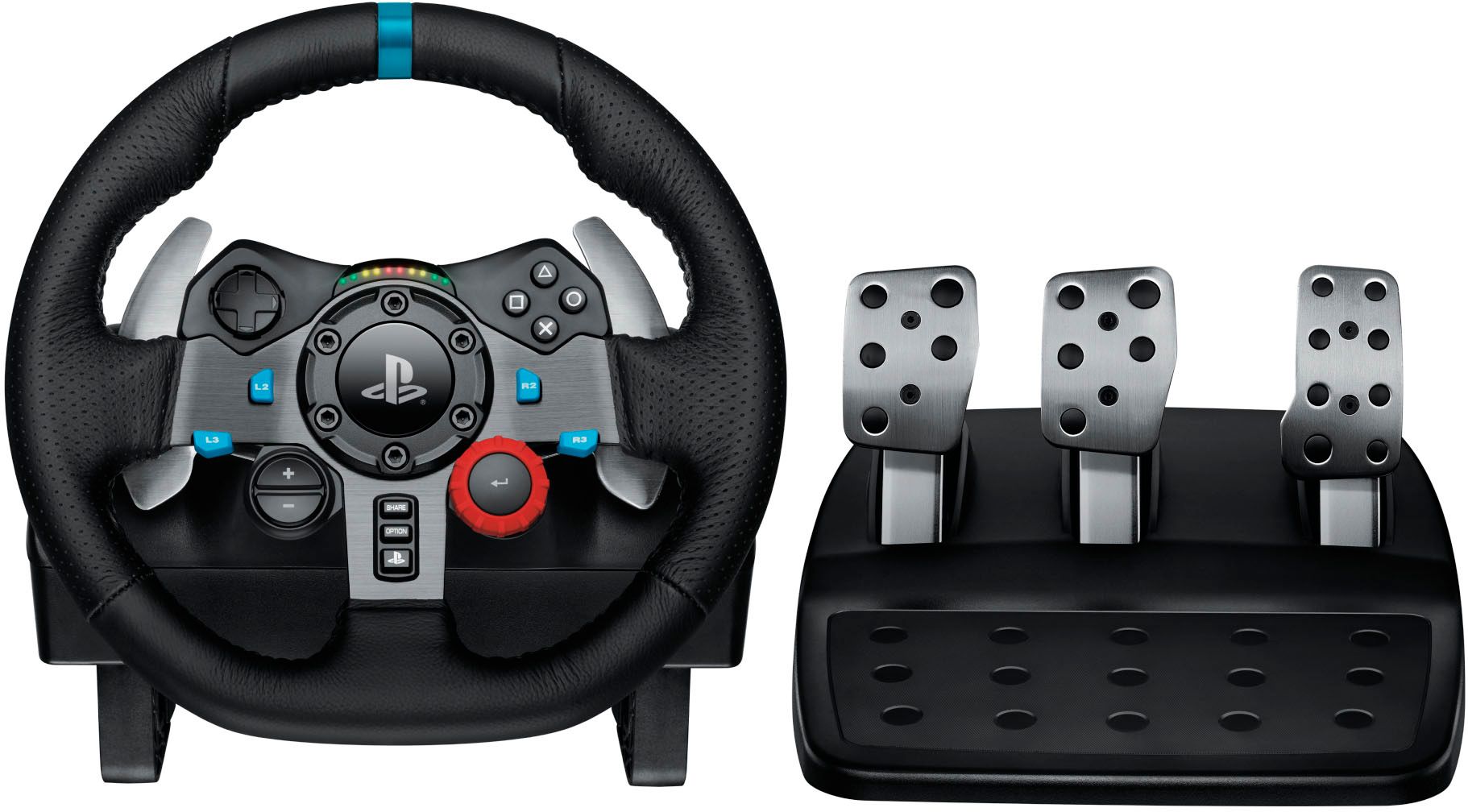 Logitech G29 Driving Force Racing Wheel and Floor Pedals for PS5, PS4, PC, Mac Black 941-000110 -... | Best Buy U.S.