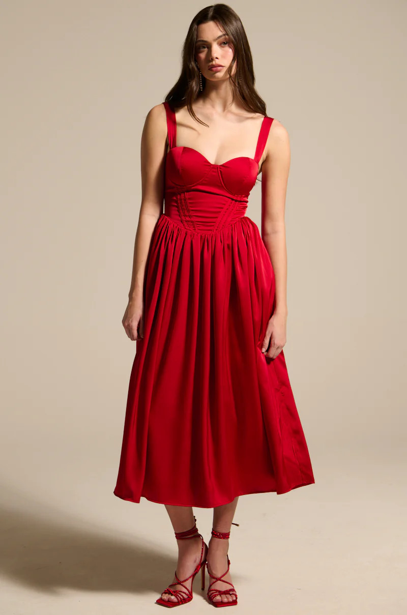 DEEP INSIDE MIDI DRESS | AKIRA