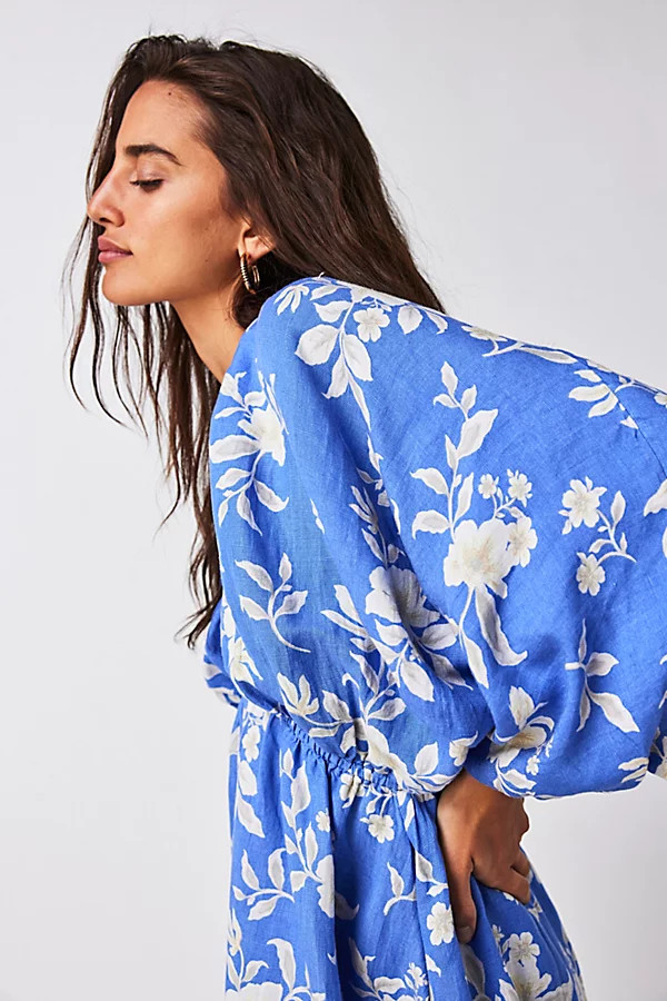 Portia Printed Mini Dress by Free People, Sky Combo, M | Free People (Global - UK&FR Excluded)