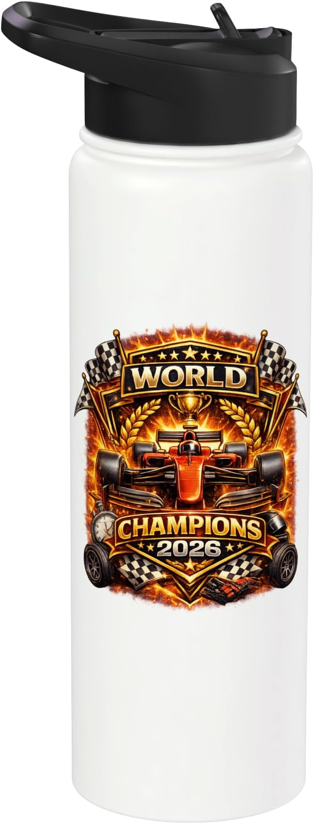 Race Car Racing Champions 2026 Vintage Style Graphic Design Stainless Steel Insulated Water Bottl... | Amazon (US)