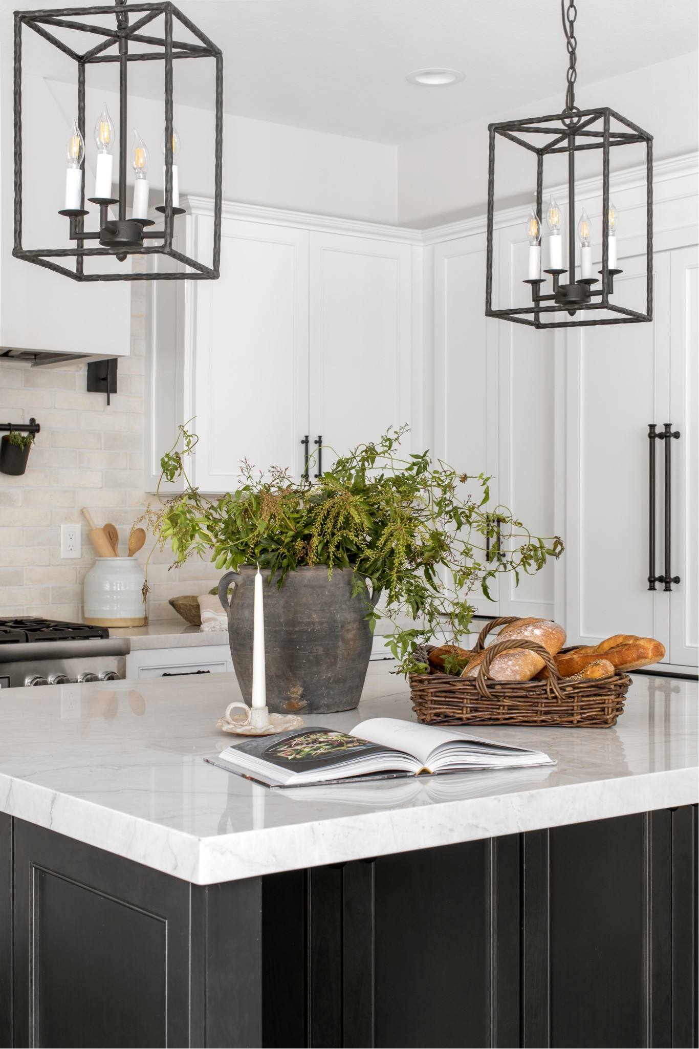 Choosing the perfect pendant lights for over the island. Custom details that make this French inspired kitchen extra special. 

#LTKstyletip #LTKhome #LTKfamily