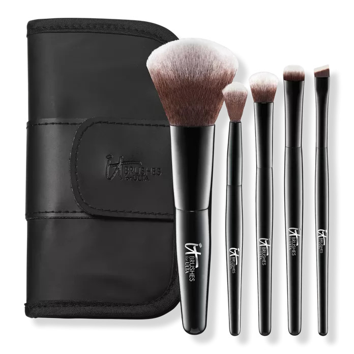Your Face & Eye Essentials Mini 5 Pc Travel Brush Set - IT Brushes For ULTA | Ulta Beauty | Ulta