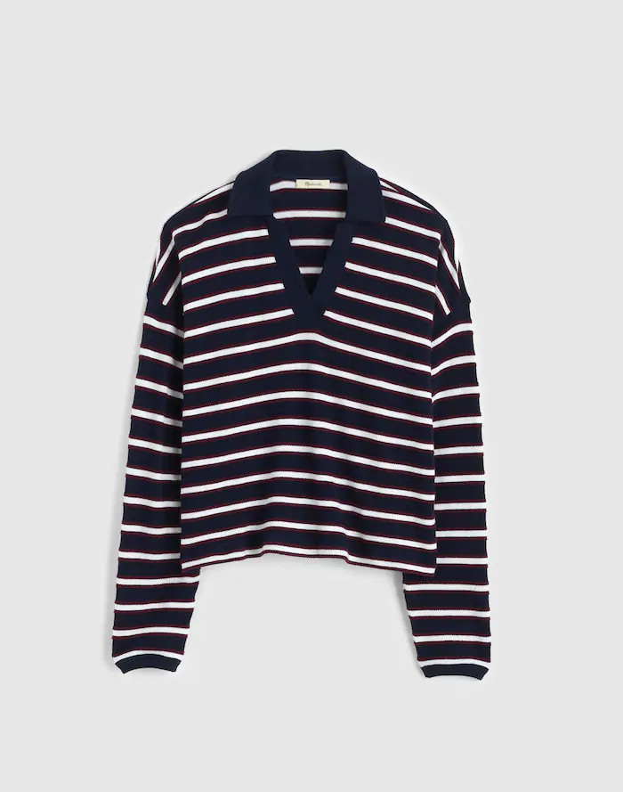 Relaxed Polo Shirt in Stripe | Madewell