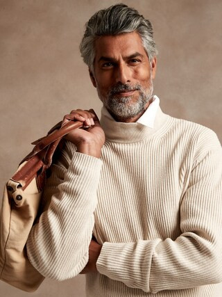 Organic Cotton Mock-Neck Sweater | Banana Republic (CA)