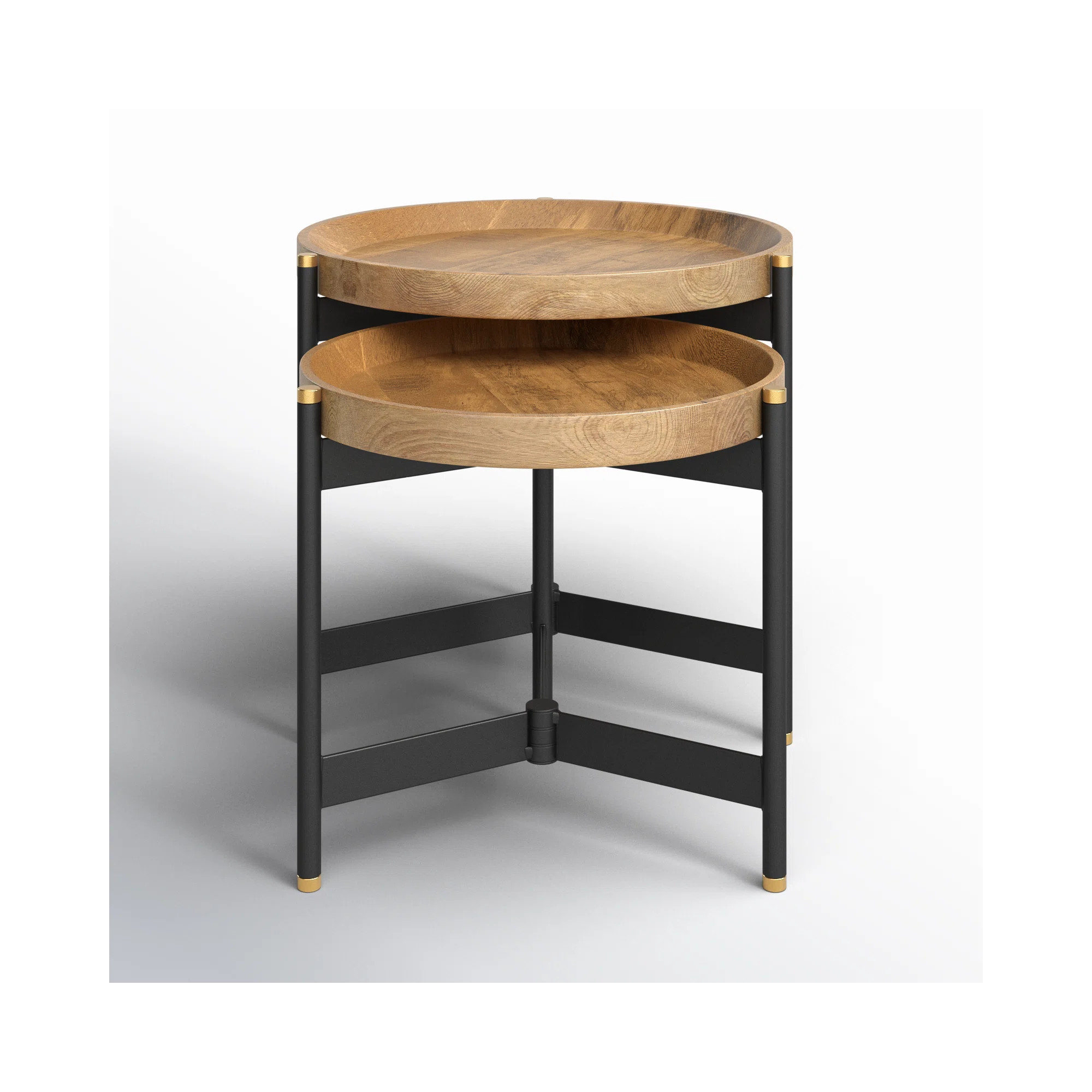 Milda Solid Wood Nesting End Table | Joss & Main