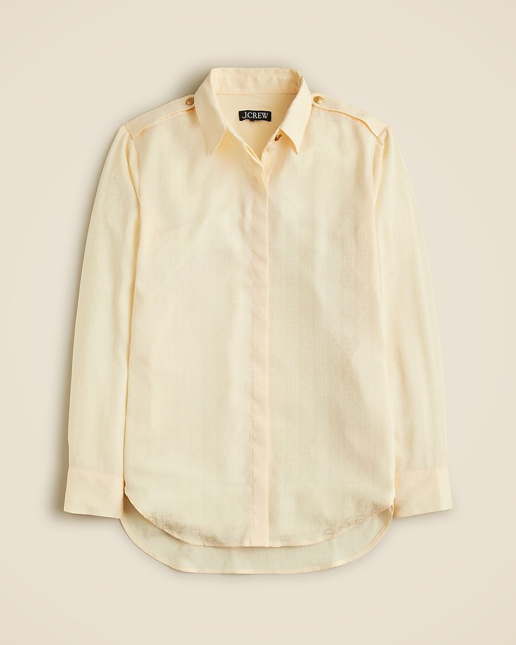 Drapey jacquard-print shirt | J. Crew US