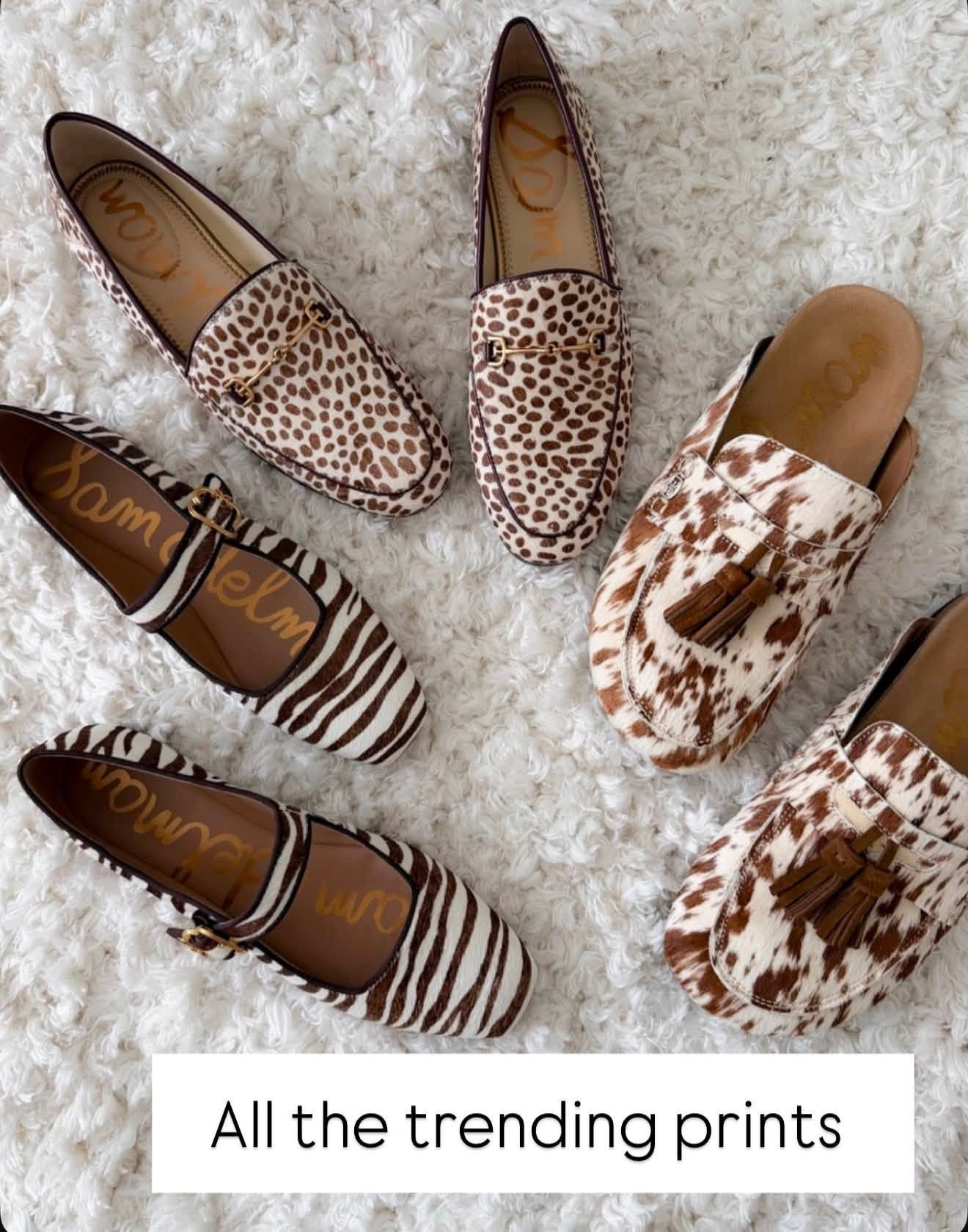Animal prints are everywhere for fall, and I love how many ways there are to wear them. Leopard loafers, zebra Mary Janes and cow print mules are an easy way to bring a little print into even the simplest outfit.

animal print shoes, leopard loafers, zebra flats, cow print shoes, fall shoe trends, fall flats, Mary Jane shoes, printed loafers, fall accessories, fall fashion, annabrstyle

#LTKootd #LTKSeasonal #LTKOver40