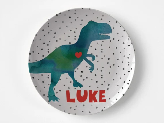 Valentine Dinosaur | Valentines Day | Gift Idea | Personalized | Dishwasher Safe | Oven Safe | Mi... | Etsy (US)
