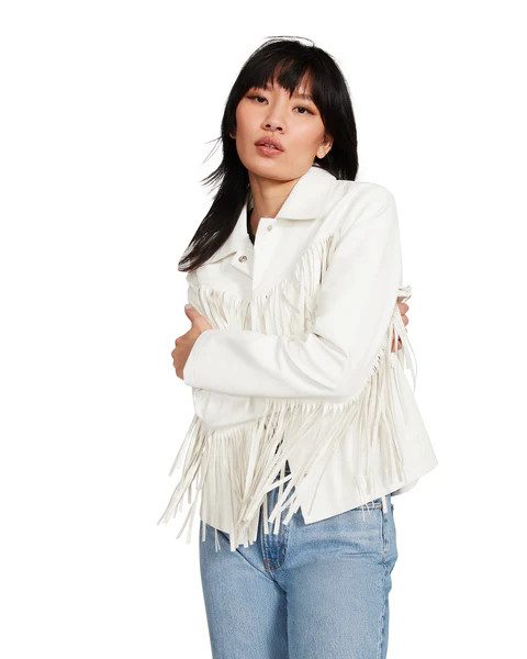 fringe jacket white | Steve Madden (US)