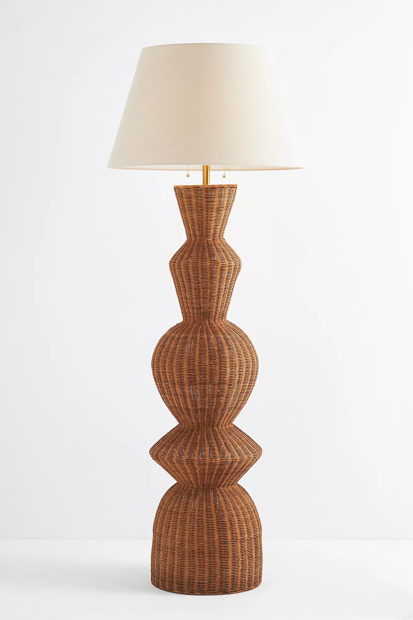 Jember Rattan Geometric Floor Lamp | Anthropologie (US)