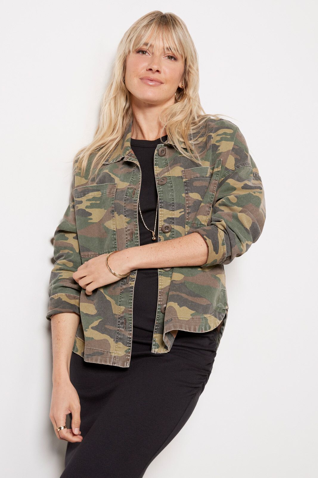 Camo Shacket | EVEREVE