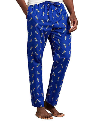 Men's Bear Printed Pajama Pants | Macy's