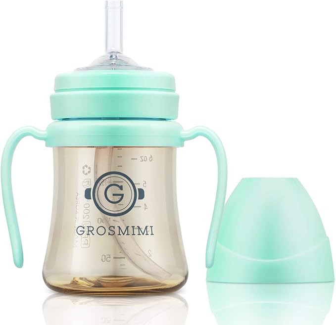 GROSMIMI Spill Proof no Spill Magic Sippy Cup with Straw with Handle for Baby and Toddlers, Custo... | Amazon (US)