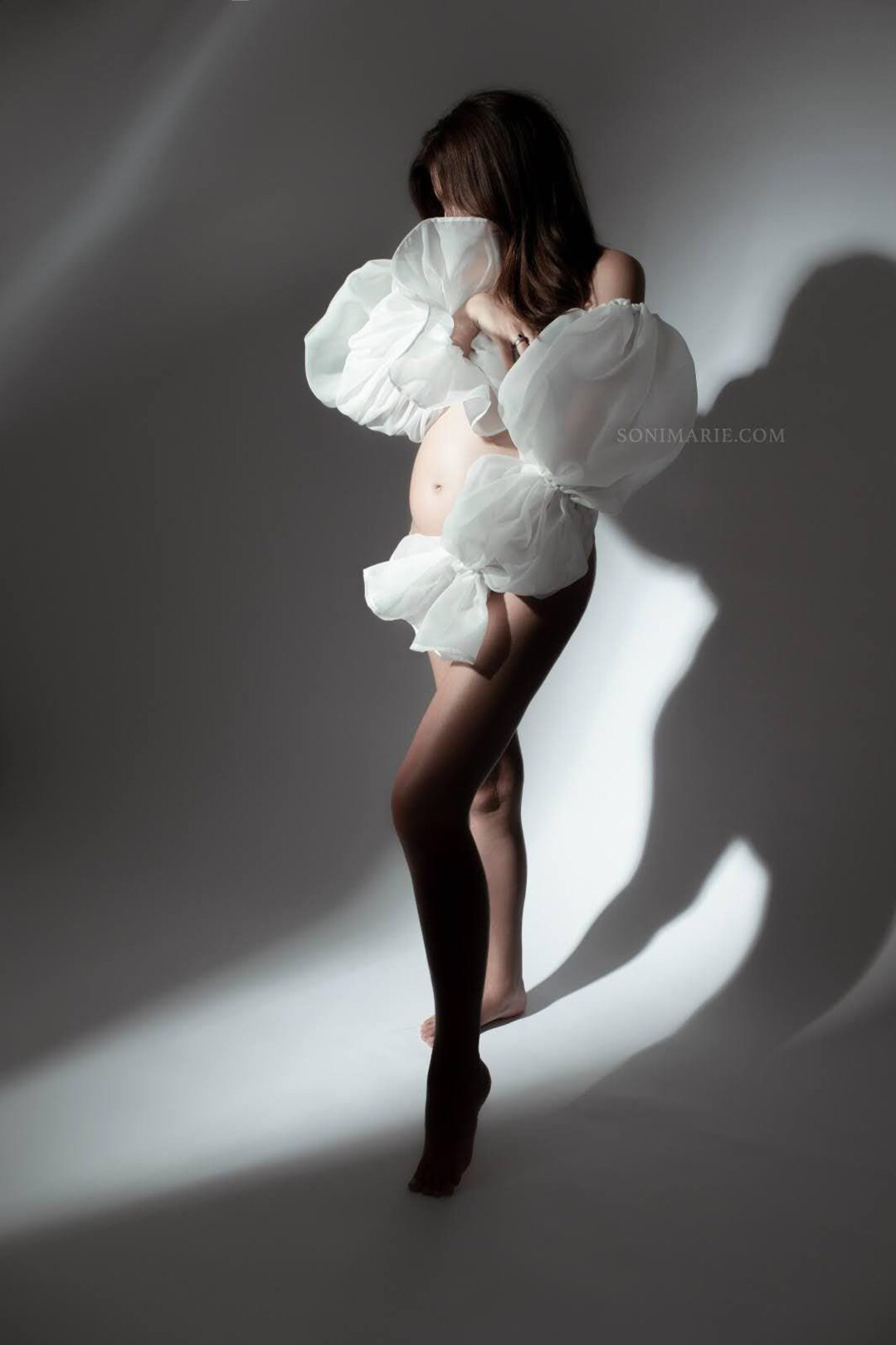 Maeve Floure Versatile Sleeves Maternity Photoshoot Outfit Maternity Session Photoprop Pregnancy ... | Etsy (US)