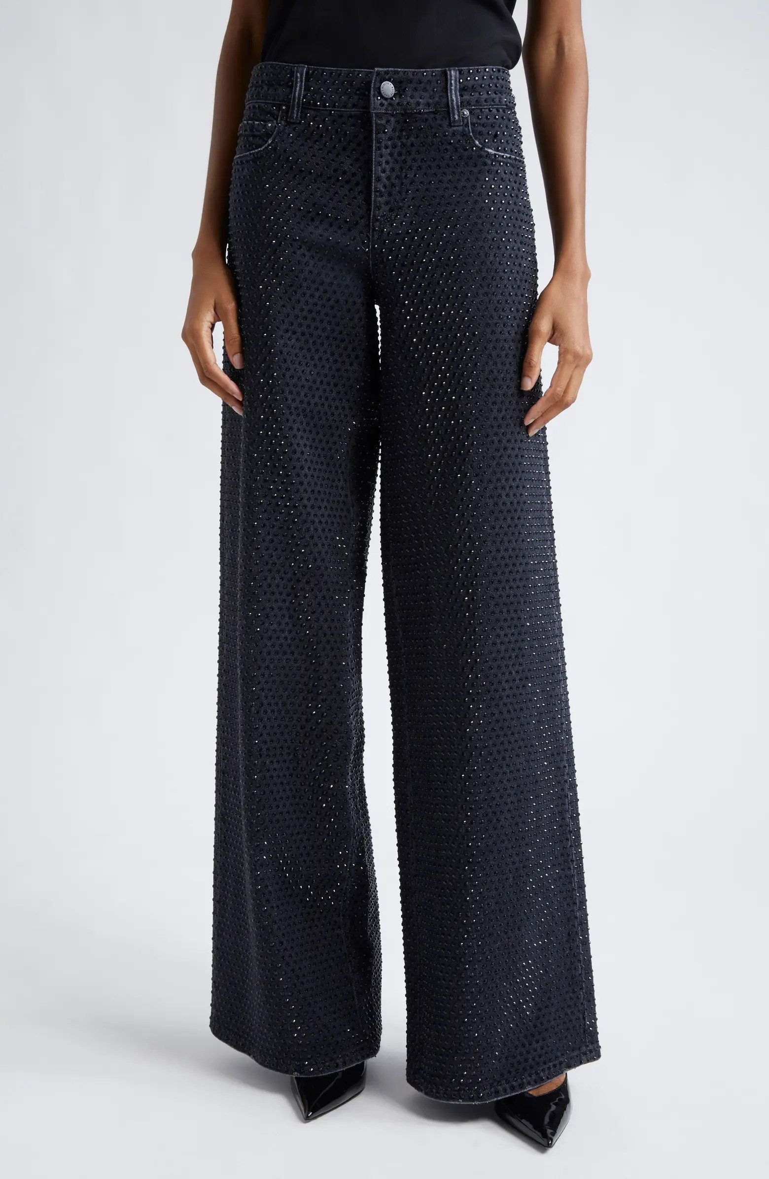 Trish Embellished Baggy Jeans | Nordstrom