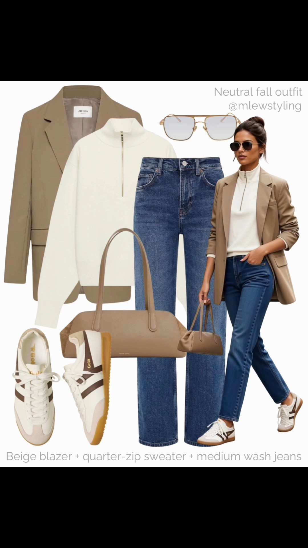 How to style your half-zip sweater for fall 🍂

Tags: Aritzia blazer, Zara half zip sweater, gola sneakers, aviator sung, beige handbag, casual workwear, autumn office outfit

#LTKfall #LTKworkwear #LTKshoes
