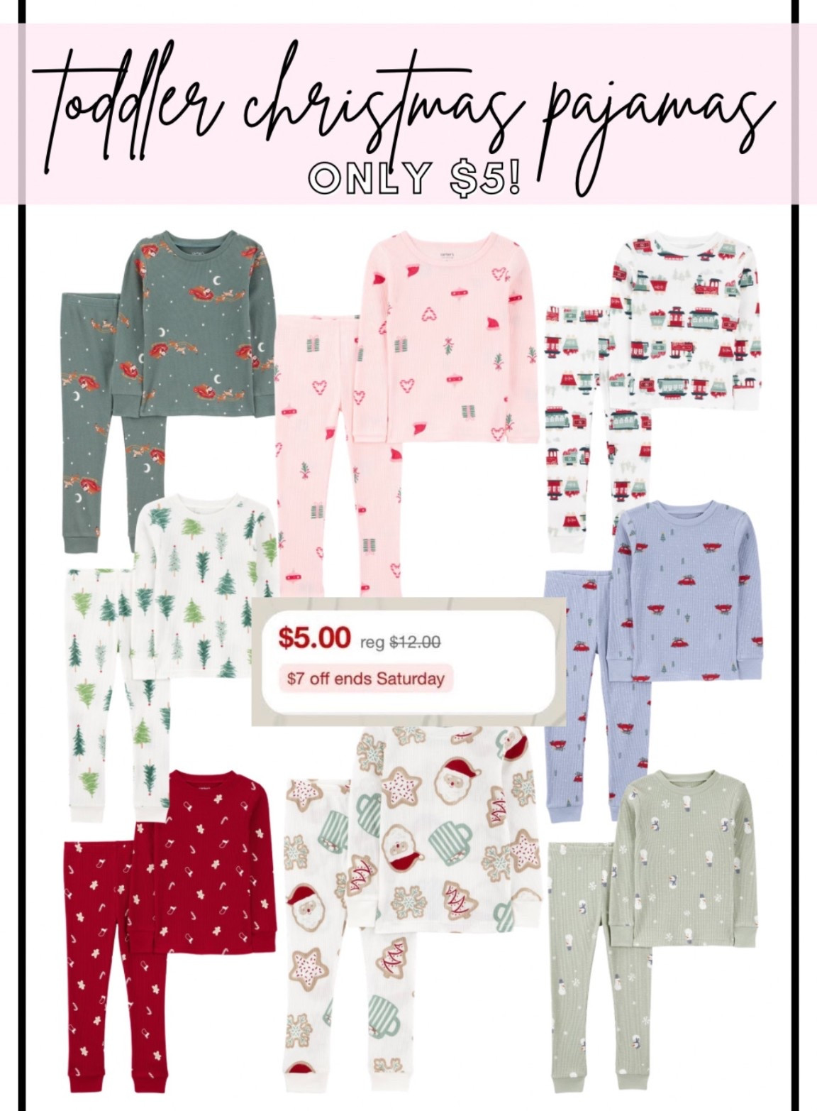 🚨 $5 toddler christmas pjs! 🎄♥️ these are on an amazing black friday deal, so grab them while sizes are still in stock!  

#kidschristmaspjs #toddlerchristmaspjs #holidaypajamas #targetchristmas 

#LTKCyberWeek #LTKKids #LTKHoliday