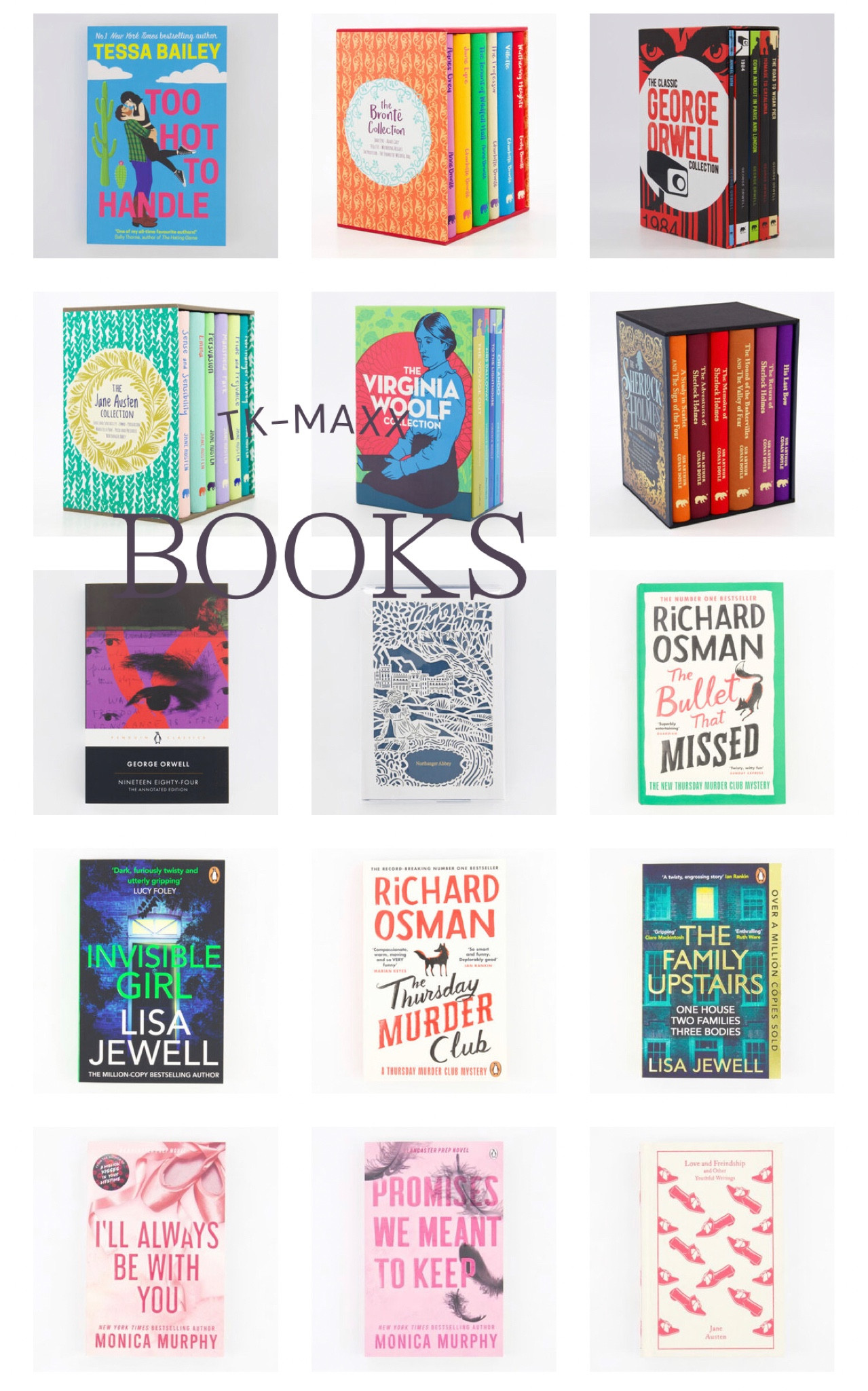 if you’re looking for popular books to read then look at all these books on the tk-maxx website including amazing hardback classics collections!! the prices are so good too 🖤🖤🖤 #booktok 

#LTKfindsunder100 #LTKeurope #LTKhome