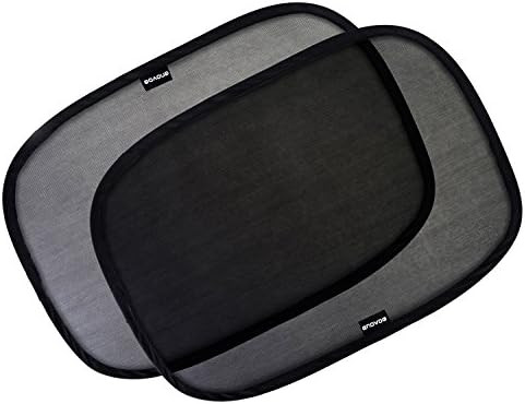 Enovoe Car Window Shade - (2 Pack) - 21"x14" Cling Sunshade for Car Windows - Sun, Glare and UV Rays | Amazon (US)