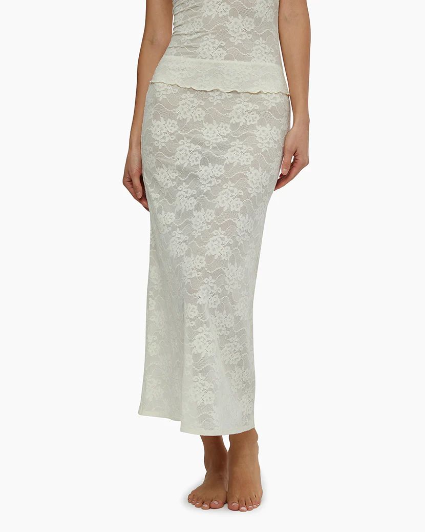 Lace Midi Skirt | We Wore What