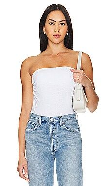 James Perse Twisted Tube Top in White from Revolve.com | Revolve Clothing (Global)