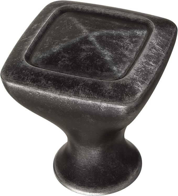 LIBERTY P27602K-DIR-C Rustic Square Knob 1-1/8" (28mm), 1-1/8 in (28 mm), Distressed Iron | Amazon (US)