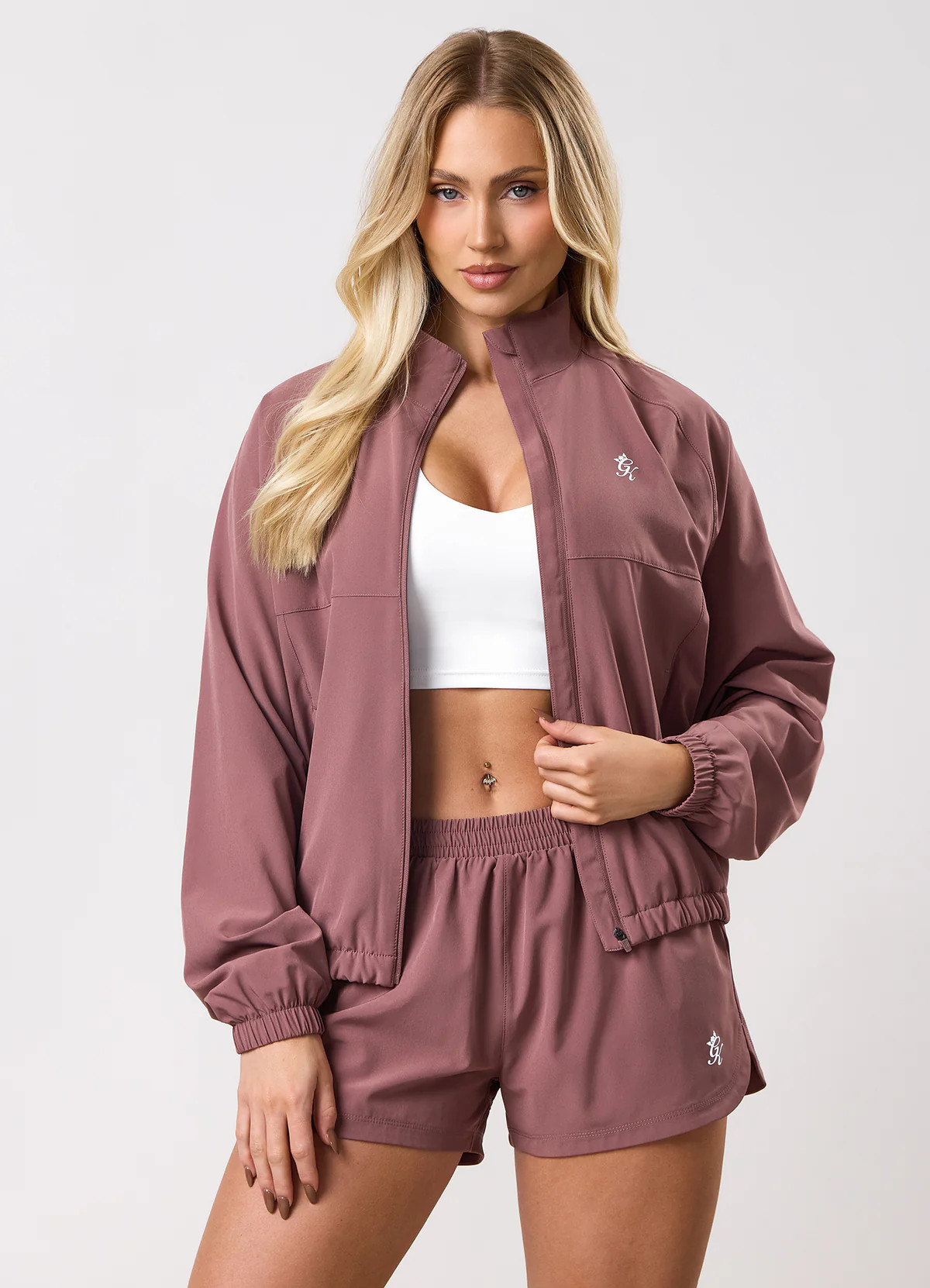 Gym King 365 Woven Windbreaker - Brown Plum | The Gym King (UK)