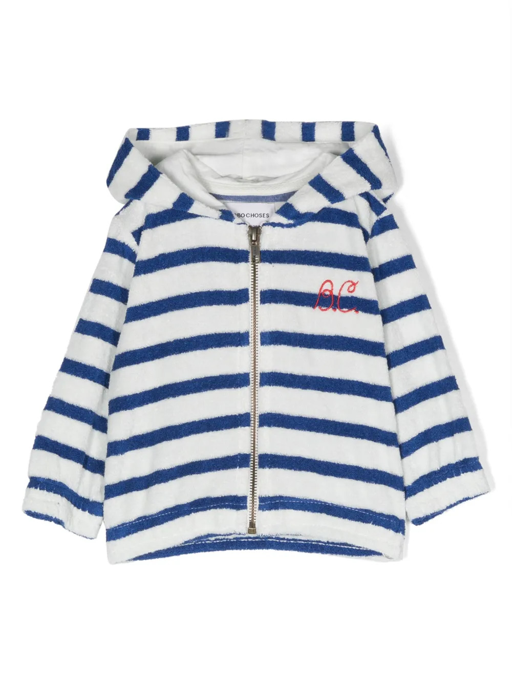 Bobo Choses Striped embroidered-logo Hoodie  - Farfetch | Farfetch Global