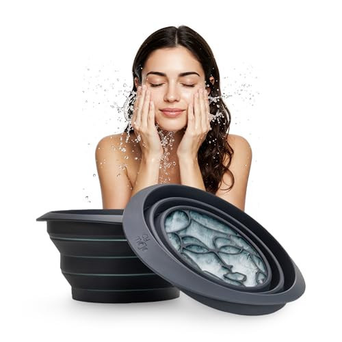 Icy-Mojo Facial Cold Plunge® | Collapsible Silicone Bowl with Built-in Icetray for Home Ice Water Facials | Portable Skincare - Facial Ice Therapy for Skin Tightening, Acne Relief & Anti-Inflammation | Amazon (US)